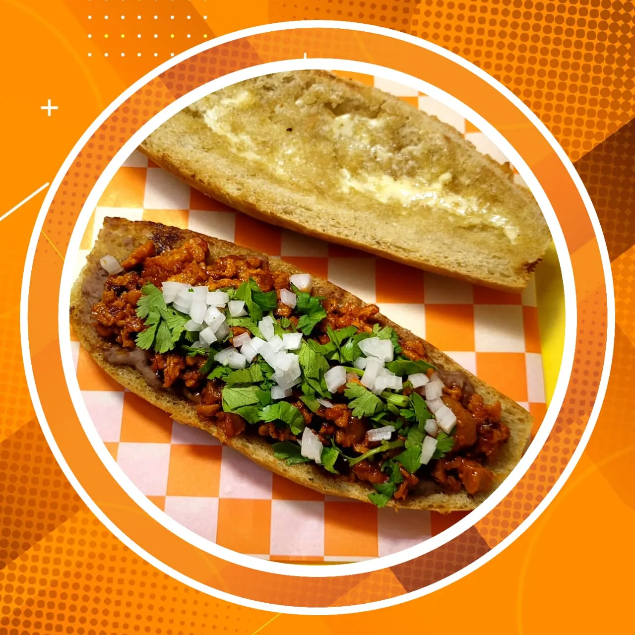 Lonche de Chicharrón guisado 