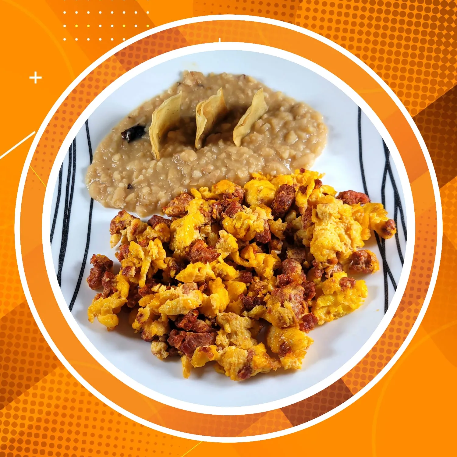 Huevos Revueltos con chorizo 