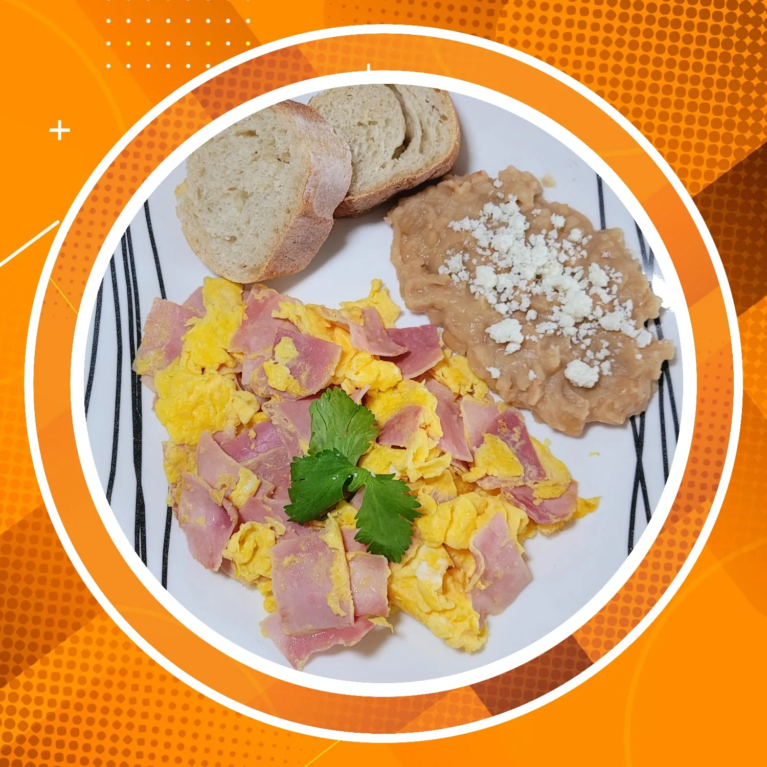 Huevos Revueltos con Jamón 